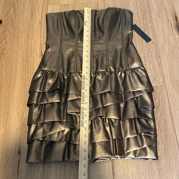 NWT Robert Rodriguez copper shimmer Dress size 2 Etta Dress mini sexy new party! - Picture 2 of 10